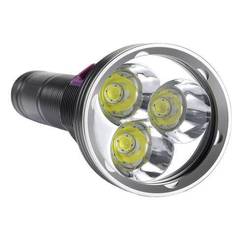 新款XHP70潜水手电筒P70大功率照明夜潜灯照明磁控开关白光黄光手 - 图2