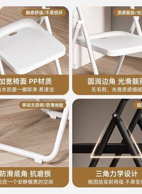折叠椅家用凳子靠背椅子办公靠椅省空间电脑椅展会活动椅