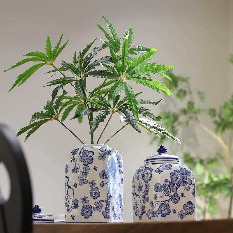青花瓷陶瓷储物收纳罐子软装饰品手绘花瓶摆件高级感玄关茶几摆件,淘宝优惠券,粉丝福利购,淘宝优惠卷