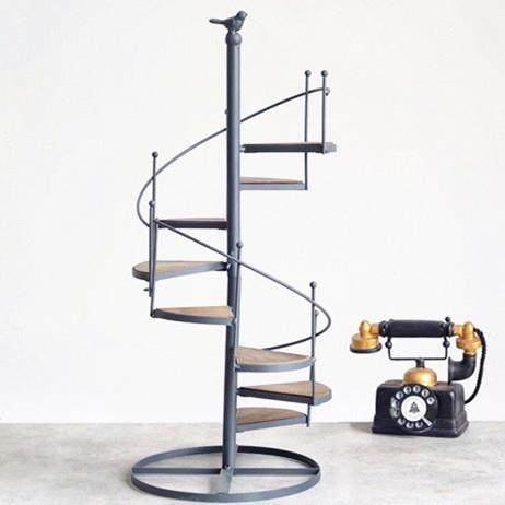 欧式铁艺楼梯花架旋转多层梯式小鸟置物架阳台客厅花盆架子室内,淘宝优惠券,粉丝福利购,淘宝优惠卷