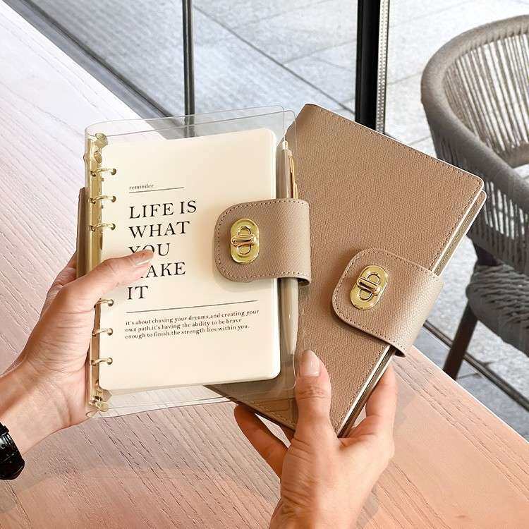 透明笔记本本子高颜值活页本商务工作存钱记事本手账本日记本,淘宝优惠券,粉丝福利购,淘宝优惠卷