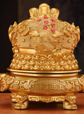 金蟾件招财三足蟾13金蝉公司办公室开业乔摆迁礼物收蜍装银台饰品