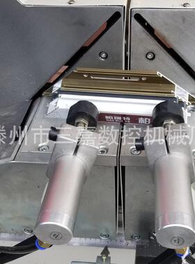 铝合金型材双头切割锯床灯箱相框边框加工切割机设备双头切角机