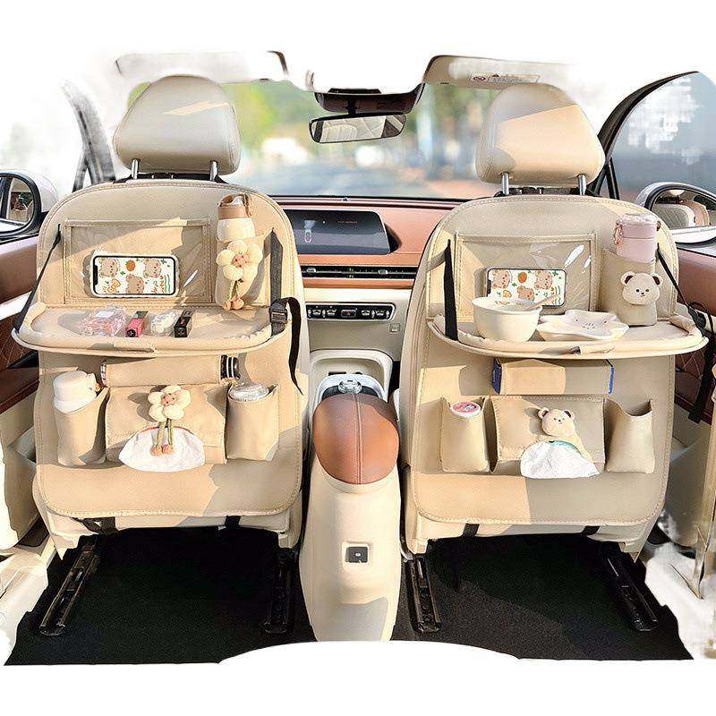 汽车座椅后背收纳袋餐桌挂袋车载多功能儿童桌板后排置物架纸巾盒,淘宝优惠券,粉丝福利购,淘宝优惠卷