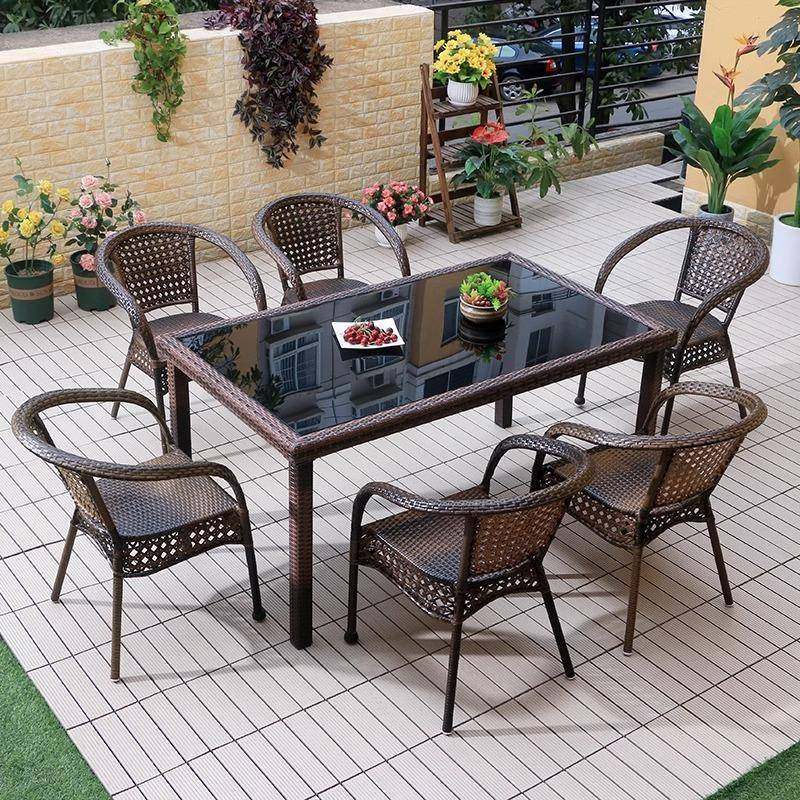 户外庭院桌椅组合藤椅三件套休闲阳台咖啡店滕椅子室外小茶几藤编,淘宝优惠券,粉丝福利购,淘宝优惠卷