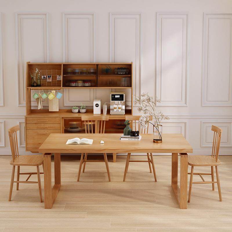 北欧莫比恩实木餐桌长方形家用小户型松木白蜡木餐桌椅组合大板桌,淘宝优惠券,粉丝福利购,淘宝优惠卷