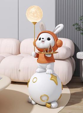 兔子落地QJ3658盘收纳摆件新客厅电视地台沙发旁托乔迁居柜搬家装