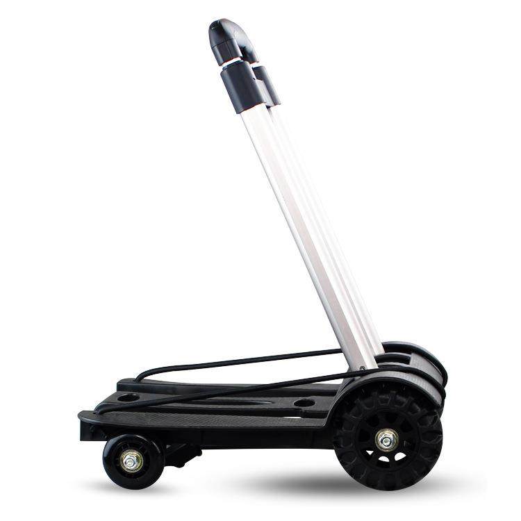 家用手拉车便携折叠行李车拖车铝管四轮物流手推车购物车,淘宝优惠券,粉丝福利购,淘宝优惠卷