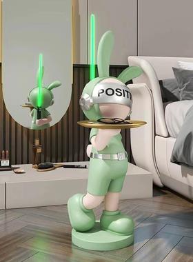 北欧创意大型地光家剑兔摆客件厅落收纳KSJ居饰品电视柜乔迁新居