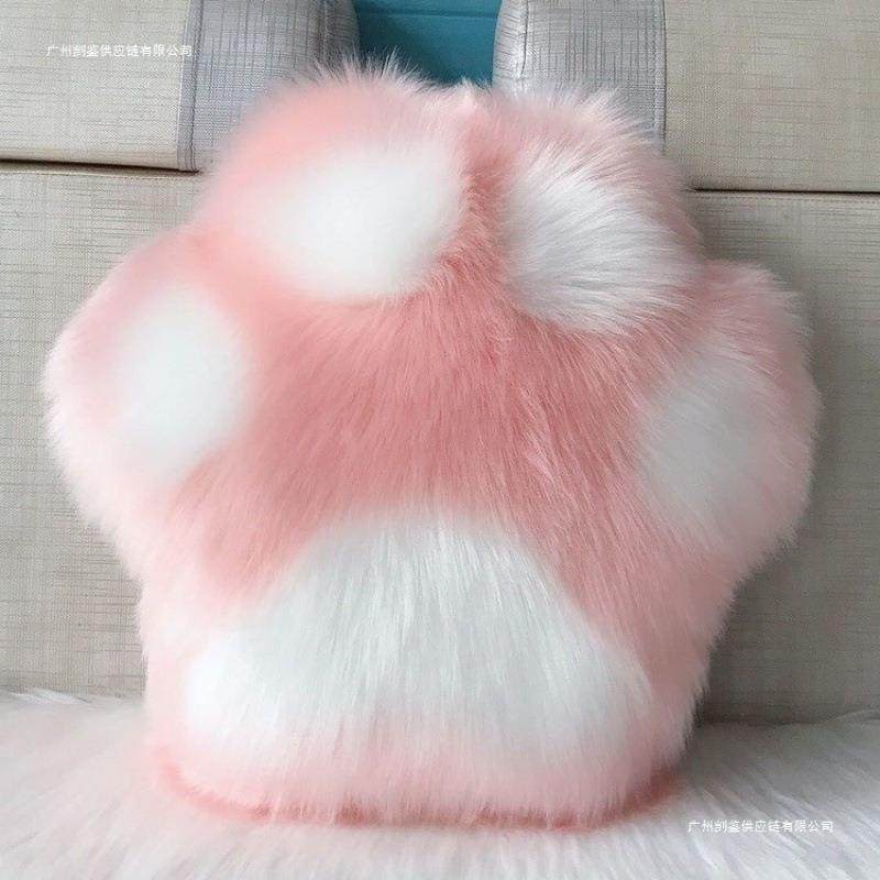 猫爪毛绒枕风厅沙发可爱靠家抱用创意床头客靠枕椅JK221654子垫腰,淘宝优惠券,粉丝福利购,淘宝优惠卷