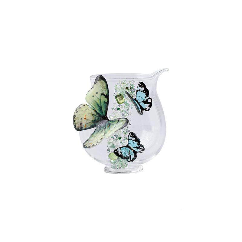 弥言创意蝴蝶公道杯纯手工手作璃玻杯UKY家用高硅分茶硼器茶道配,淘宝优惠券,粉丝福利购,淘宝优惠卷