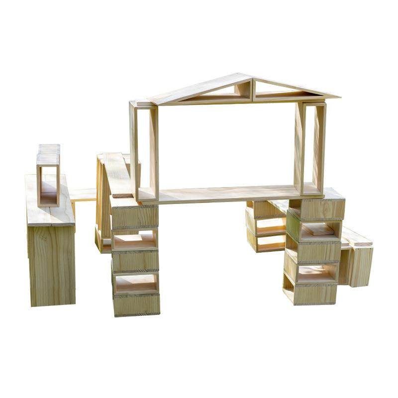 幼儿园户外大型空心积木安吉游戏建构区搭建材料中大班原木教玩具,淘宝优惠券,粉丝福利购,淘宝优惠卷