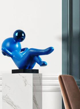 网红现抽代简约沉思者塑tz-20酒店大堂楼售处样雕板间落地象摆件