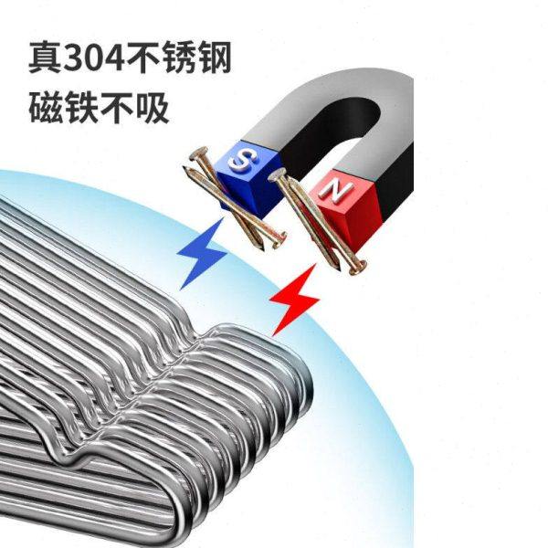 怡诺304不锈钢衣架防滑无痕晾衣架子加粗加厚家用挂嗮衣架衣撑【,淘宝优惠券,粉丝福利购,淘宝优惠卷