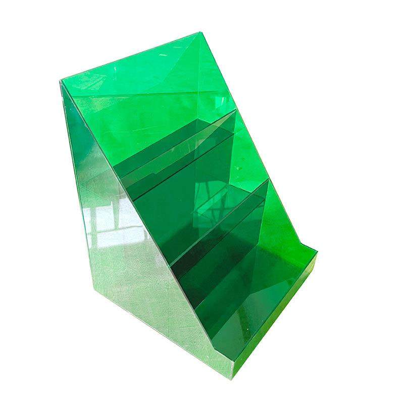 亚克力绿色展示架商场超市陈列道具透明展示盒有机玻璃支持来图制,淘宝优惠券,粉丝福利购,淘宝优惠卷