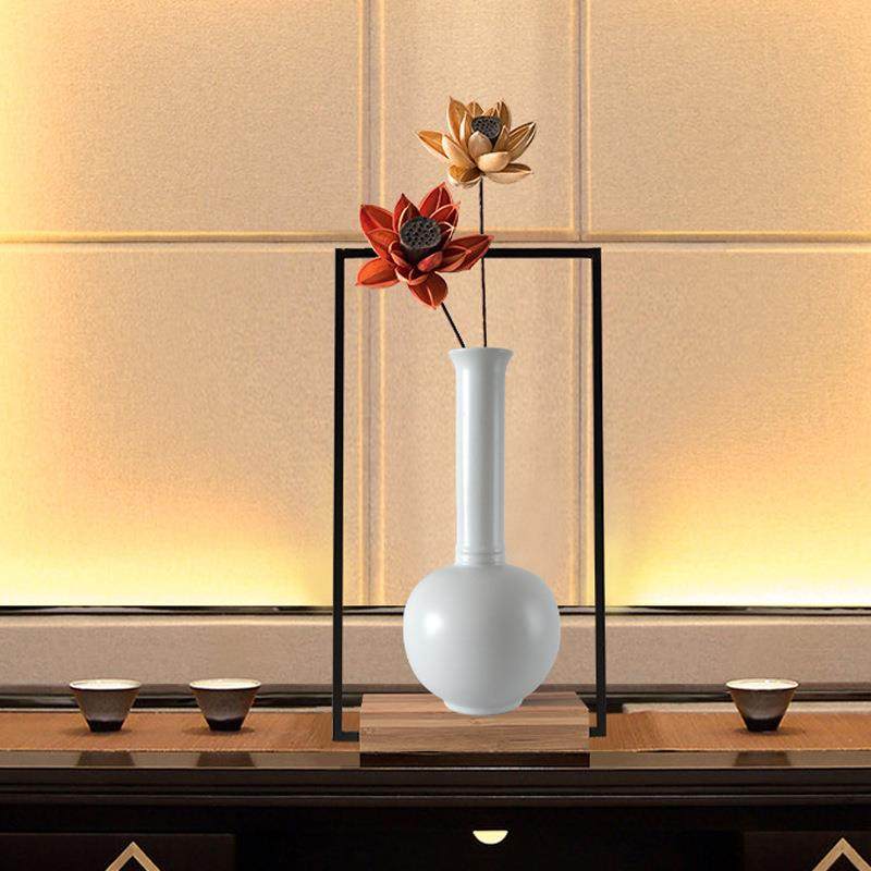 现代中式陶瓷花瓶手工拉胚花器水养干花花插家居摆件茶室博古架,淘宝优惠券,粉丝福利购,淘宝优惠卷