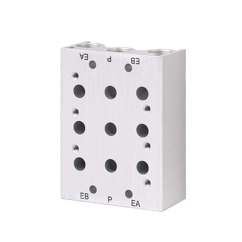 电磁阀底座 SY5120汇流板SS5Y5-20-2F 3F 4F 5F 6F 7F 阀板 阀座 - 图3