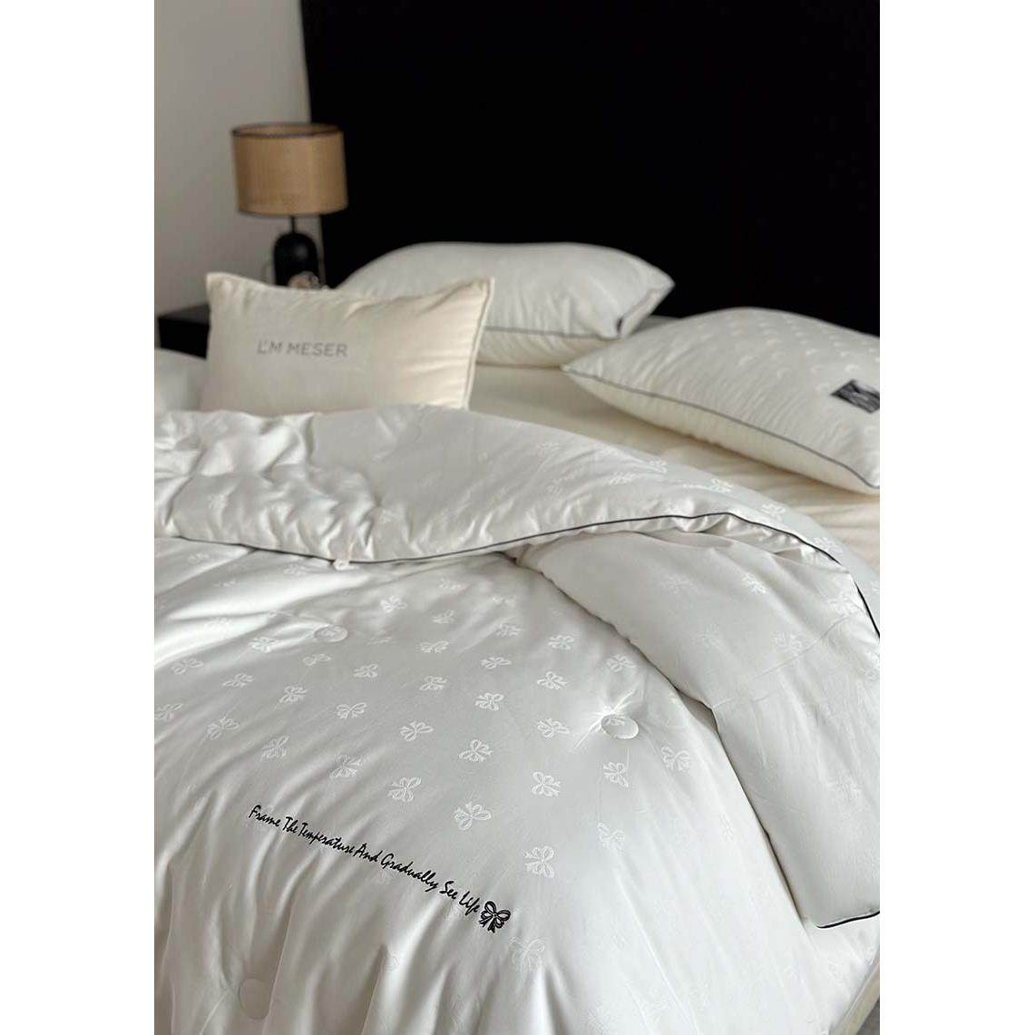 高品质A类60支全棉提花20%桑蚕丝雪绒被春秋被加厚款冬被被子被芯,淘宝优惠券,粉丝福利购,淘宝优惠卷