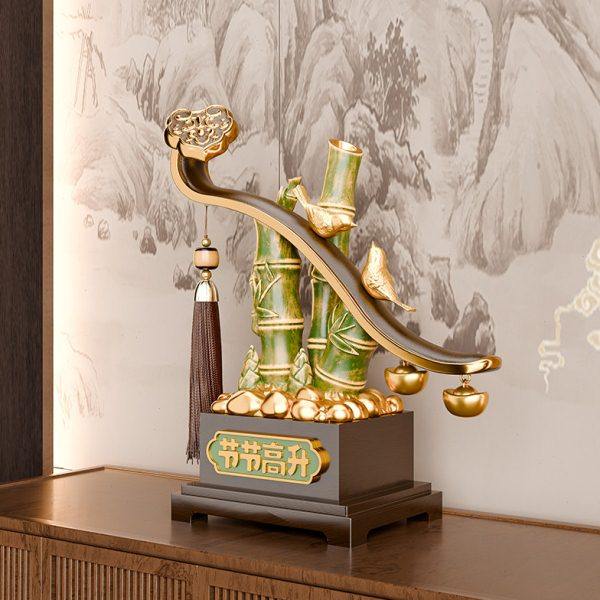 节节高升招财竹子摆件客厅桌面送领导办公室酒柜装饰升职国风礼物,淘宝优惠券,粉丝福利购,淘宝优惠卷