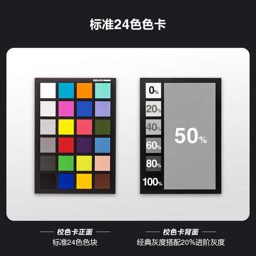 Spyder Checkr 24（SCK200）德塔颜色spyder24色校色卡达芬奇调色摄影对焦测试蜘蛛国际准色卡白平衡相机色卡 - 图2