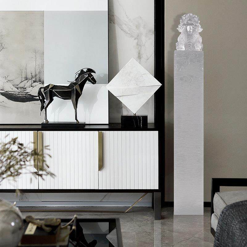 直销透明麒麟落地电视柜旁摆件树脂工艺品装饰品招财纳福摆件,淘宝优惠券,粉丝福利购,淘宝优惠卷