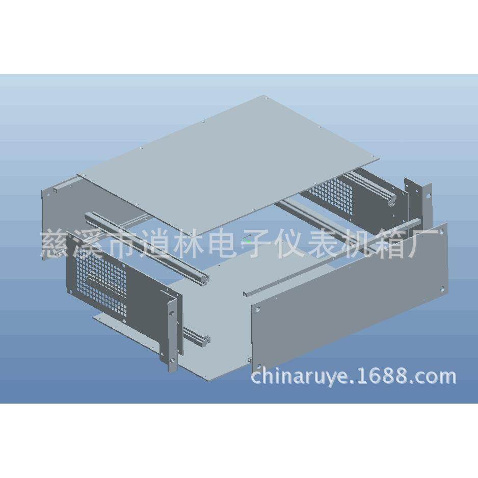 4.5U 19-inch B-type all-aluminum chassis instrument housing metal instrument housing 200*482.6*350