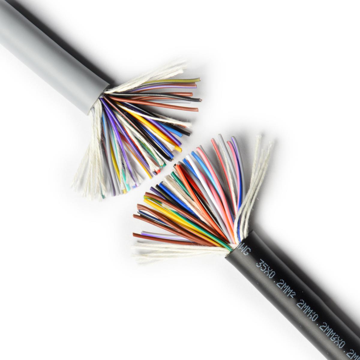 拖链LU244-26AWG/12483-2464C高柔数据抗干扰信号6线500W次柔1性 - 图2