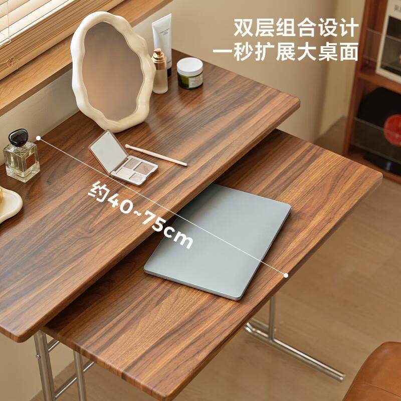 730艺古风移动双层书桌电桌复小户型桌子休脑闲椅组合窄金属工茶,淘宝优惠券,粉丝福利购,淘宝优惠卷