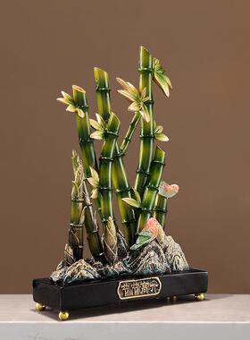 中式节节高升客玄关竹子摆件家办公室招装财饰开业乔迁搬新礼品厅