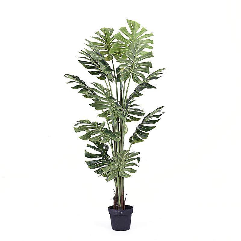 北欧仿真阔叶龟背大型绿植盆栽室内假树仿真树客厅造景橱落地摆设,淘宝优惠券,粉丝福利购,淘宝优惠卷