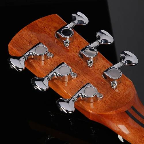 全单吉他41寸民谣吉他40寸云杉桃花芯亮光抛光单板实木琴 - 图2