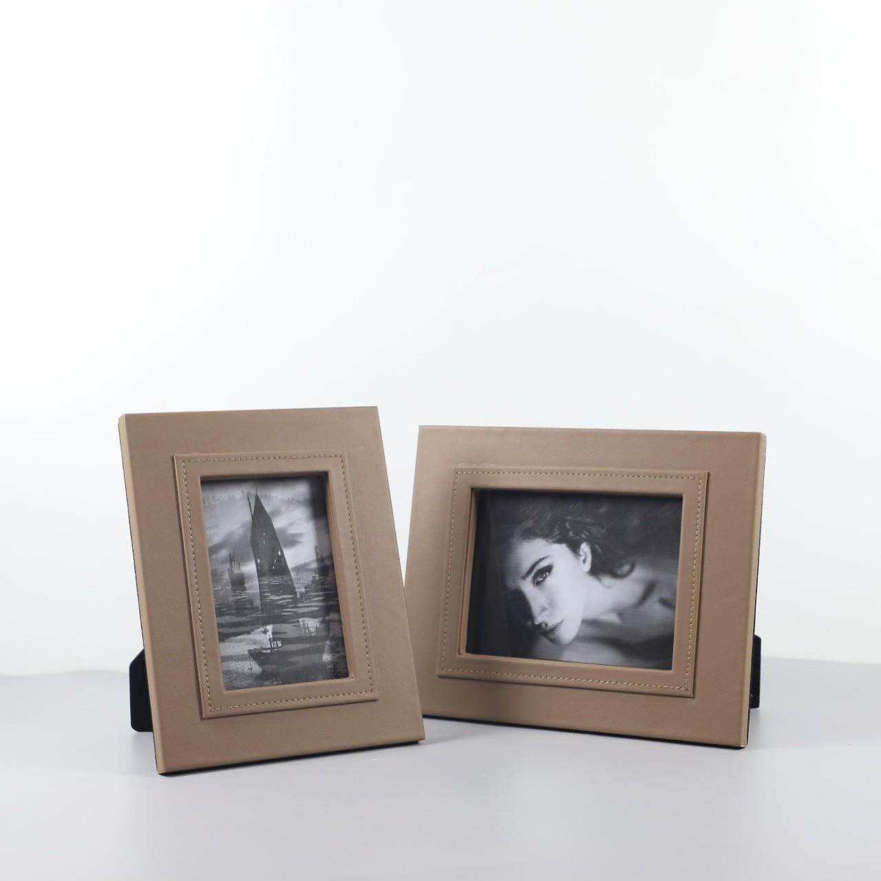 欧式轻奢高级感皮质相框艺术装饰摆件客厅电视柜床头柜家居装饰品,淘宝优惠券,粉丝福利购,淘宝优惠卷