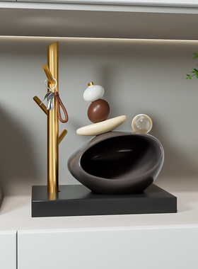 石来运转钥匙收纳玄关摆件