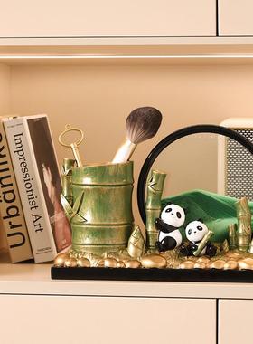 美贝汉节节高升笔筒流沙画软20240725闺家装居桌面装饰品送朋友蜜