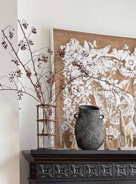 新中式禅意花瓶件书培房客装厅餐桌摆茶室XCZ插花干枝水植物饰花