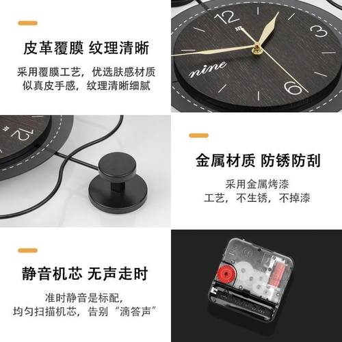 创现代简约钟表客厅意个时尚家用装饰餐厅钟艺术钟表网红JT23140 - 图1
