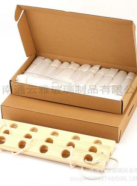 挂壁植绿装饰品三璃层五器孔160020原木玻试管花瓶水培植物容创意