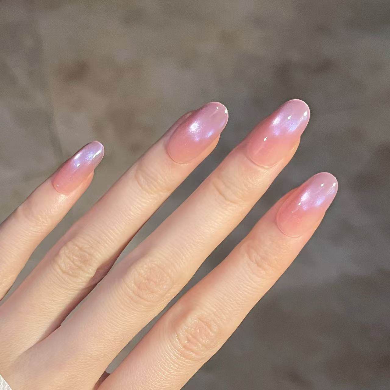 轻奢粉晶猫眼手工甲显白穿戴甲短款高级感裸色美甲成品假指甲贴片,淘宝优惠券,粉丝福利购,淘宝优惠卷