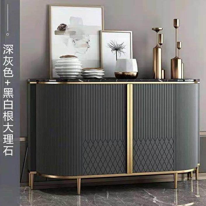 轻奢玄关柜家用靠墙装饰柜餐厅现代简约入户处大理石餐边柜客厅,淘宝优惠券,粉丝福利购,淘宝优惠卷