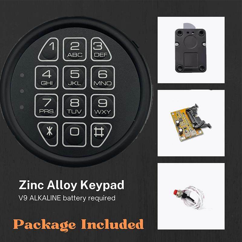 圆形保险箱电子密码锁枪柜更衣柜保险柜储物柜锁文件柜密码锁,淘宝优惠券,粉丝福利购,淘宝优惠卷