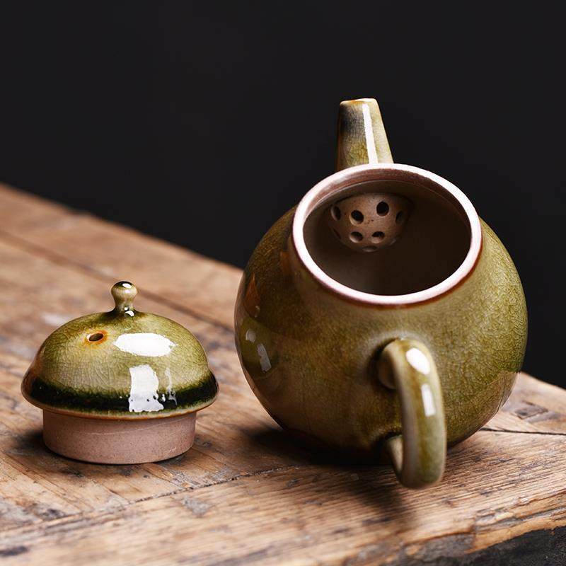 复古柴烧壶手作陶瓷泡茶壶单壶侧把壶茶杯家用日式个性茶具配件,淘宝优惠券,粉丝福利购,淘宝优惠卷