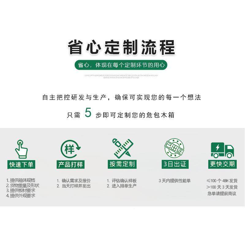 Fumigation turnover packaging box, chassis-free, mechanical equipment, packaging wood, on-site assembly, packaging, processing, turnover box, heavy transportation