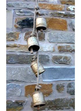 创意新款黄奶牛破旧别致乡铜村风挂格朴金属悬巨型奶质HE202211牛