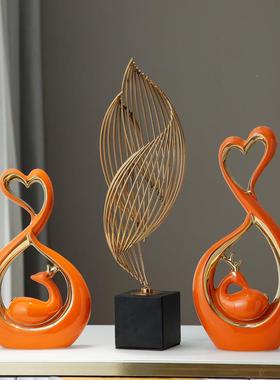 轻奢视柜客摆件创现意厅茶电几鞋柜入户玄关装饰品代简约福11pw11