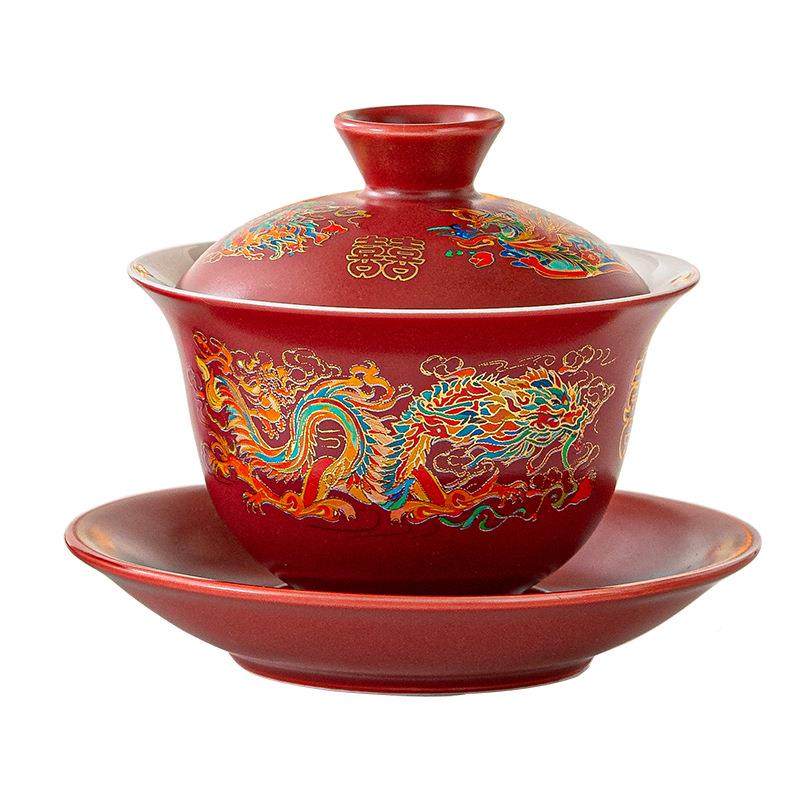 结婚改筷口敬茶杯对碗喜碗勺套装温感变色感温变色茶盖具男女方备,淘宝优惠券,粉丝福利购,淘宝优惠卷