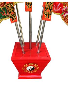 令旗精品绞金五旗大号精品五令旗双面刺绣大号令色龙旗八卦斗