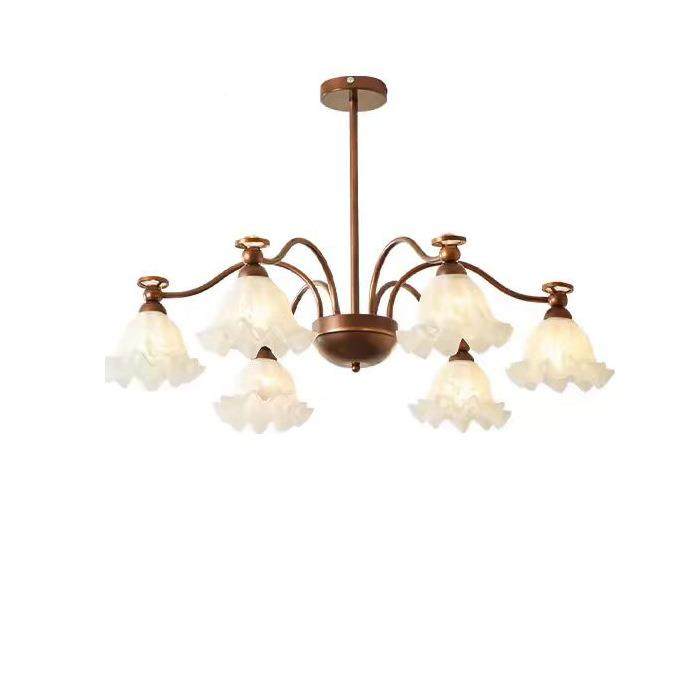 花吊法式灯具灯复古花苞个性创意家用大厅奢灯中朵古大气设计轻客,淘宝优惠券,粉丝福利购,淘宝优惠卷