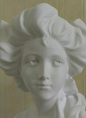 50mHCF-50MS高树关脂西洋少女c胸像美雕术像欧式风格酒店玄客厅书