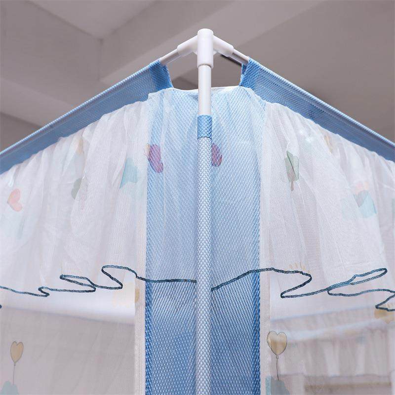 防尘坐床蚊帐儿童防摔家用蒙古包蚊帐加密三开门方顶蚊帐,淘宝优惠券,粉丝福利购,淘宝优惠卷