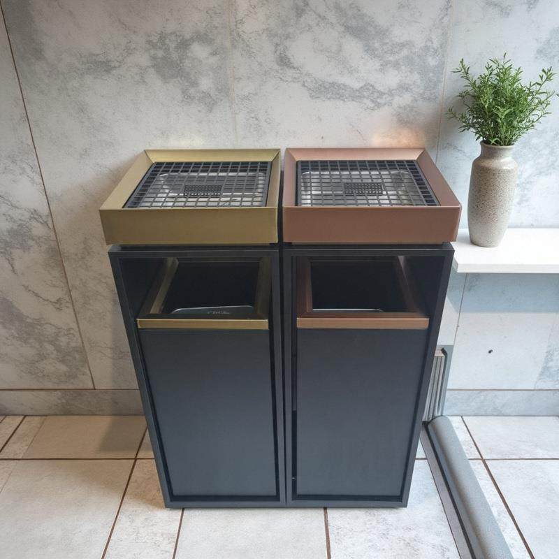 不锈钢烟梯垃圾桶带烟灰缸一商体用高端售楼部写字zhongren楼电口,淘宝优惠券,粉丝福利购,淘宝优惠卷